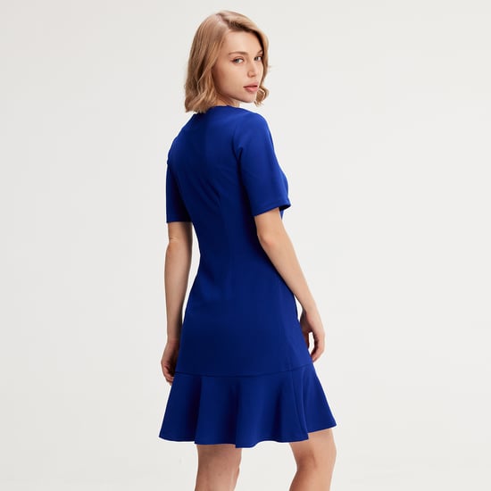 Minimalistische trapeze jerseyjurk - Image 3