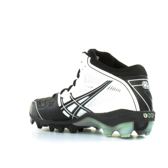 Asics Gel-Crossover 5 Turf Black White Synthetic Mens Sports Boots - Image 5