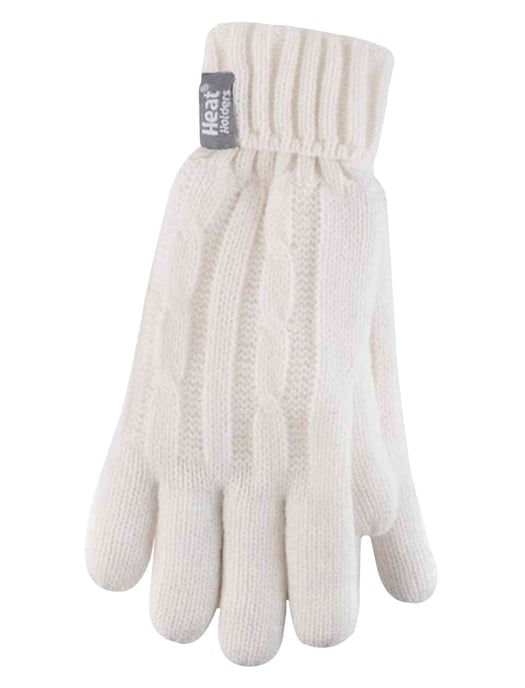 Heat Holders - Womens Cable Knit 2.3 tog Gloves for Winter - Image 1