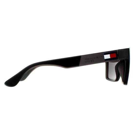 Tommy Hilfiger Rectangle Mens Matte Grey Grey Polarized Sunglasses - Image 4