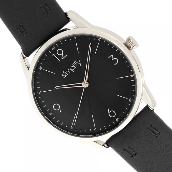 Simplify The 6300 Leather-Band Watch