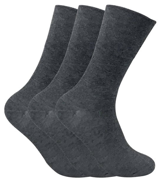 3 Pack Mens Non Elastic Thermal Diabetic Socks for Poor Circulation - Image 1