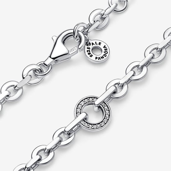 Pandora 'Signature Pavé' Women's 925 Sterling Silver Bracelet - Silver 592777C01-20