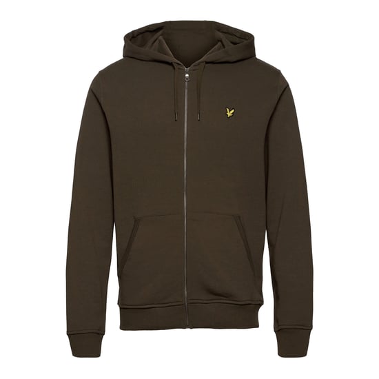 Lyle & Scott Zip Through Hoodie in Olive
