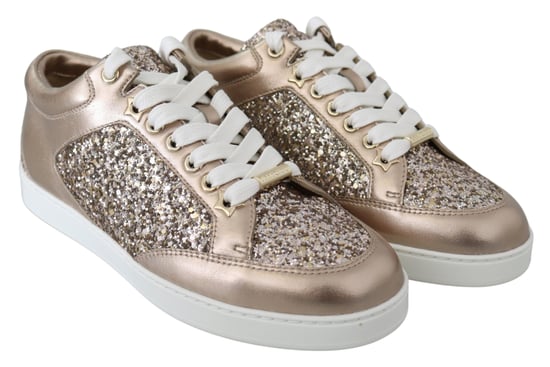 Jimmy Choo Women's Ballet Pink Leather Miami Sneakers