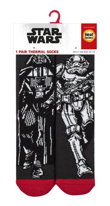 Star Wars-strumpor för herrar | Heat Holders Lite | Termosockor för vintern - Darth & Stormtrooper - Image 2