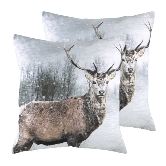 Photo Stag Cushions (Twin Pack) - Image 1
