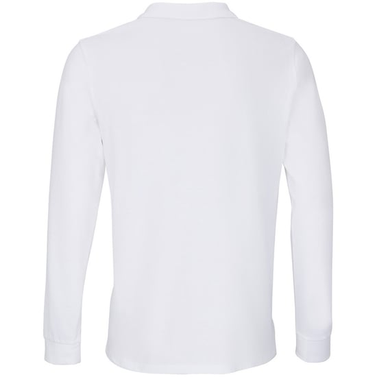 SOLS Unisex Adult Planet Piqué Poloshirt met lange mouwen (Wit) - Image 2