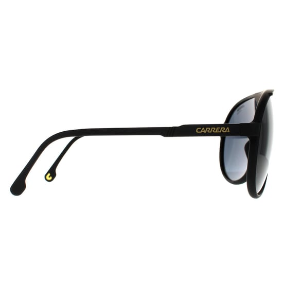 Carrera Aviator Unisex Matte Black Dark Grey Sunglasses