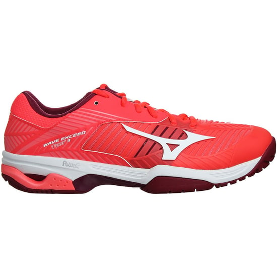 Mizuno Wave Exceed Tour 3 AC Womens Red Tennis Shoes - Image 2
