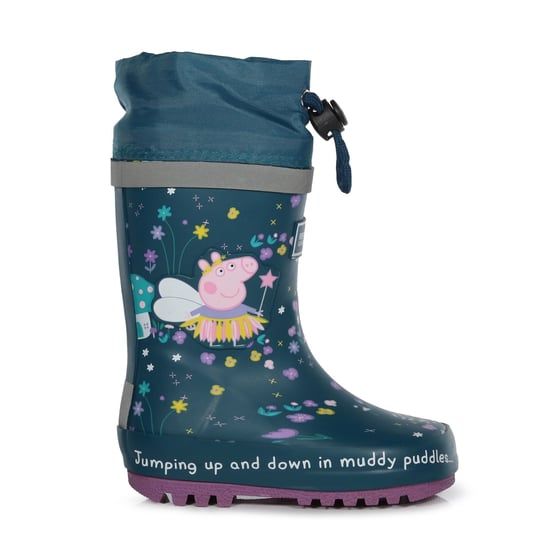 Regatta Kinder/Kinder Fantasie Peppa Pig Splash Wellington Laarzen (Gulfstream) - Image 4