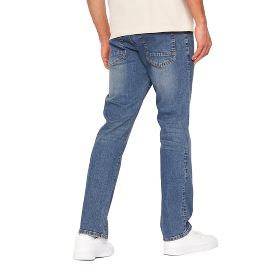 Crosshatch Heren Denim Jeans met print (Stone Wash) - Image 2