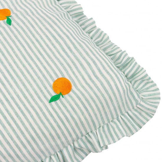 furn. Les Fruites Striped Ruffle Cushion Cover