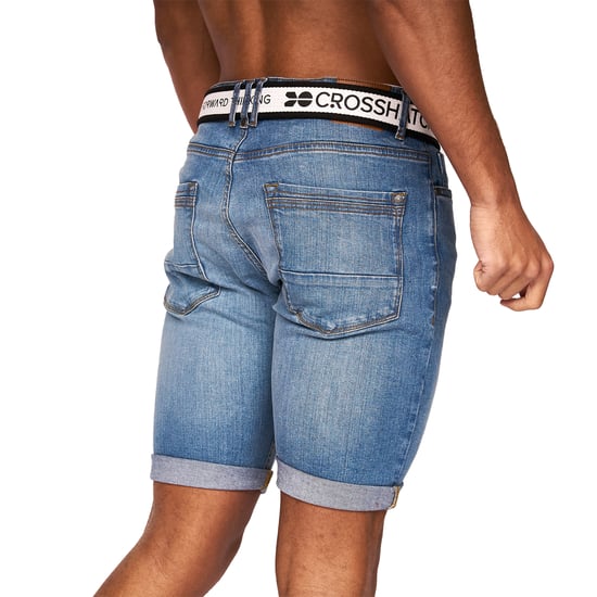 Crosshatch Heren Reestier Denim Shorts (Lichte wasbeurt) - Image 2