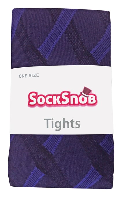 Sock Snob - Ladies Coloured 80 Denier Opaque Fashion Tights - Cable - Image 2