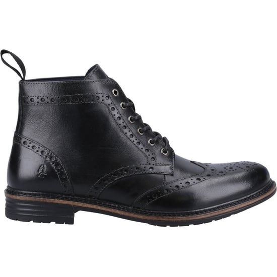 Hush Puppies Joshua Leer Heren Zwart Laarzen - Image 4