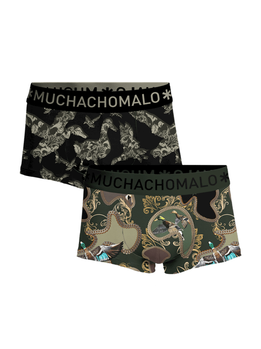Men 2-Pack Trunks Man Duck Print/Green S - Image 1