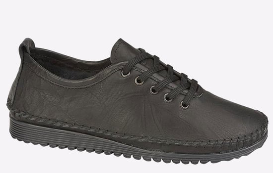 Mod Comfys Nevaeh Flexi Lace Leather Womens Shoes