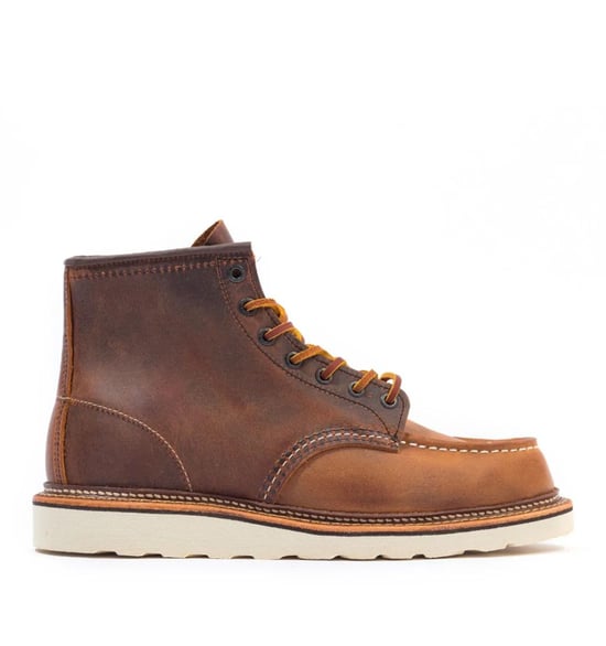 Men's Red Wing 1907 Classic Moc Toe Boots in Brown - Image 1