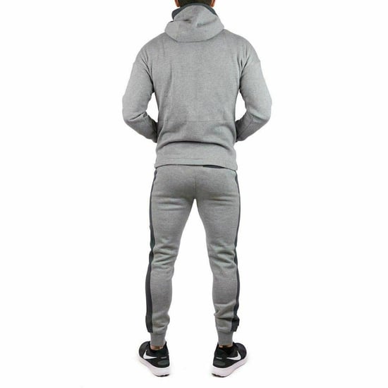 Nike Air heren fleece trainingspak volledige set grijs - Image 2