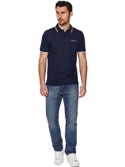 Ben Sherman heren poloshirt met stippen - Image 3