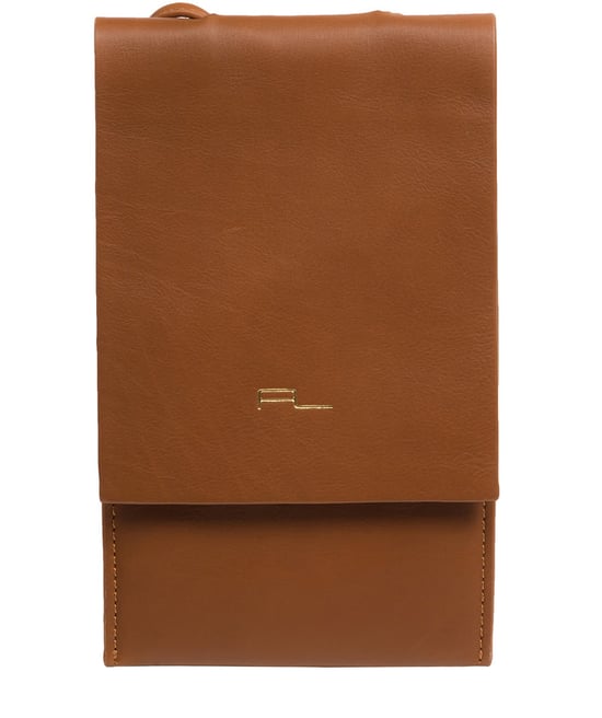 'Rina' Oak Nappa Leather Cross Body Phone Bag