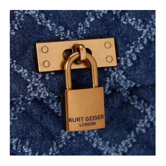 Kurt Geiger London Denim Kgl Mini Brixton Lock Bag