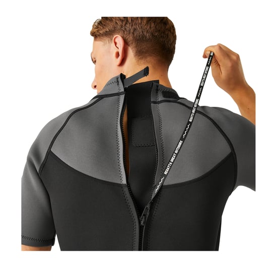 Regatta Mens Shorty Wetsuit (Black/Dark Grey/White)