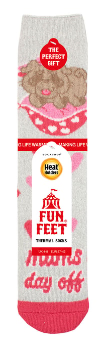 Ladies Cosy Novelty Socks | Heat Holders Lite | Christmas Socks for Women | Gifts for Her Socks - Mums Day Off - Image 2