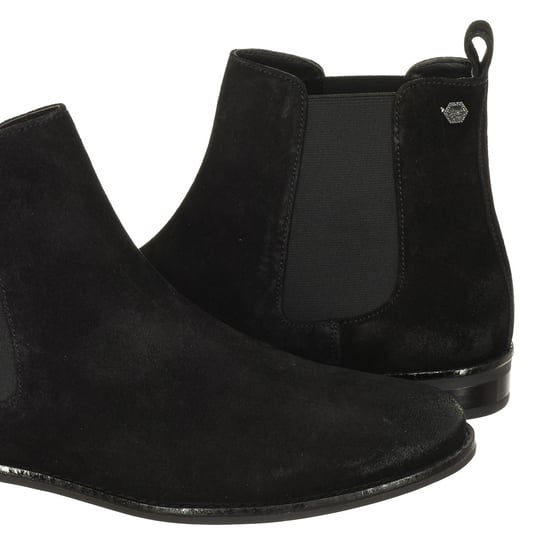 Velvet effect ankle boots with elastic bands WF200004A women