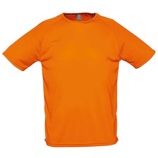 SOLS Heren Sportief T-Shirt met korte mouwen Performance (Neon Oranje) - Image 1