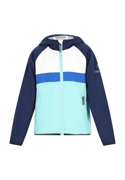 Schmuddelwedda Anorak jongens (kinderen) Turkoois kleurblok - Image 1