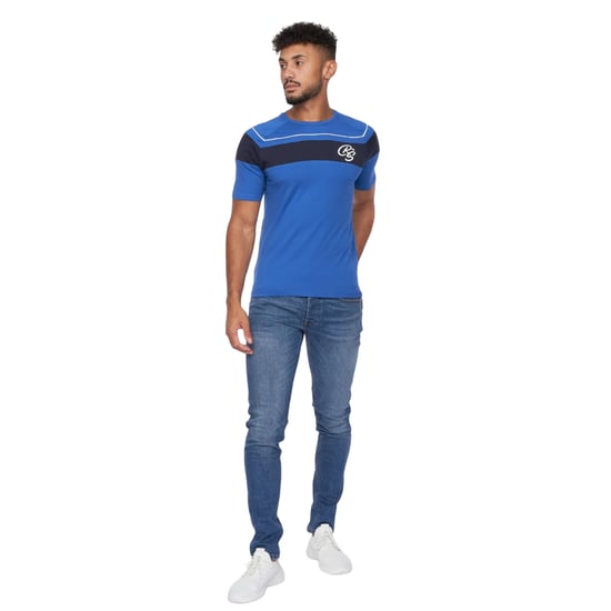 Crosshatch Heren Craftore T-Shirt (Blauw) - Image 3