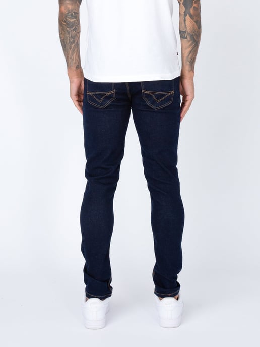 Luke 1977 Men's Vac Slim Fit Dark Blue/Indigo Jeans