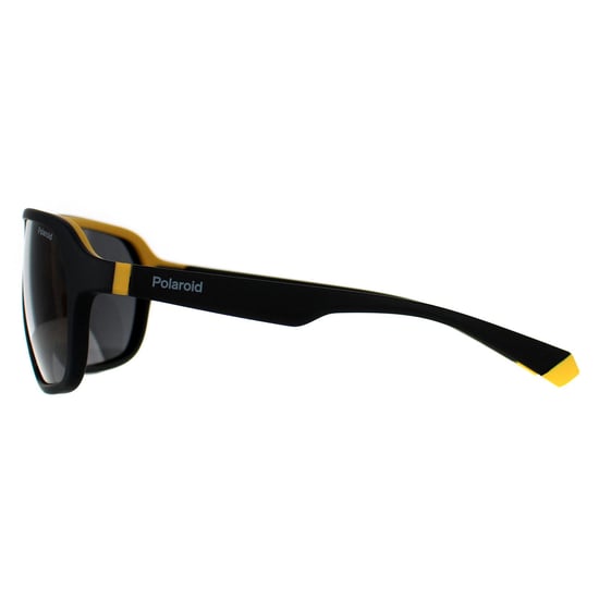 Polaroid Rectangle Unisex Matte Black Yellow Grey Polarized PLD 2152/S