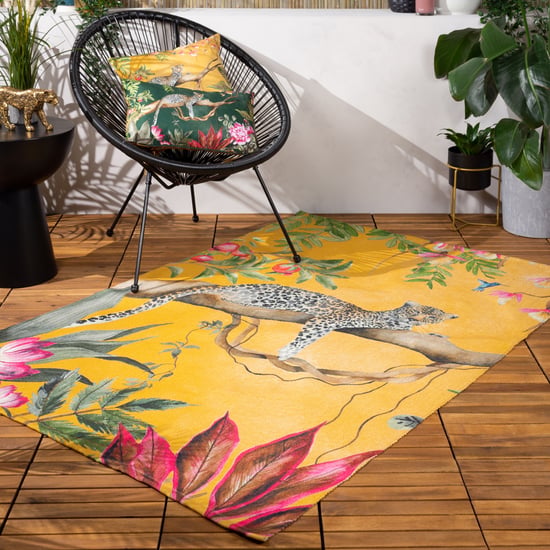 Wylder Tropics Leopard Printed Outdoor Rug, 120 x 170 cm - Image 1