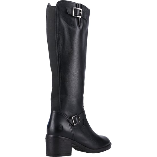 Hush Puppies Heidi Leather Women's Black Leather Boots - Image 2
