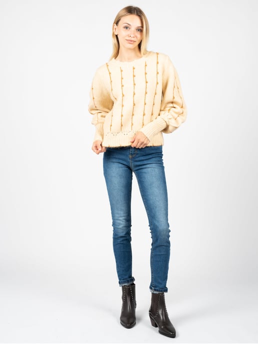 Silvian Heach Pullover Kuina Woman's Beige - Image 5