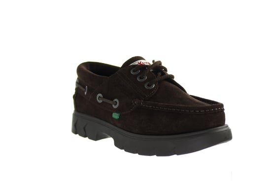 Kickers Lennon Boat Mens Dark Brown Shoes
