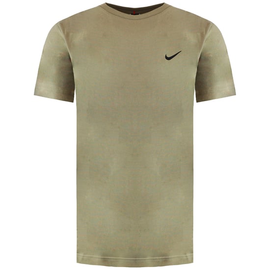 Nike Plain Logo Mens Light Brown T-Shirt - Image 2