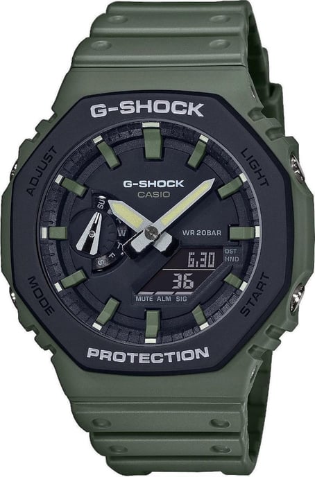 Casio G-shock Men's Green Watch GA-2110SU-3AER - Image 1