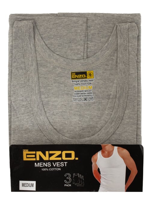 Enzo | Heren Vesten 3 Pack - Grijs - Image 5