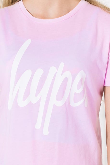 Pink Script Kids Crewneck Tee