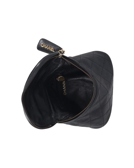 Chanel Vintage Belt Bag in Black Caviar Leather - Image 3