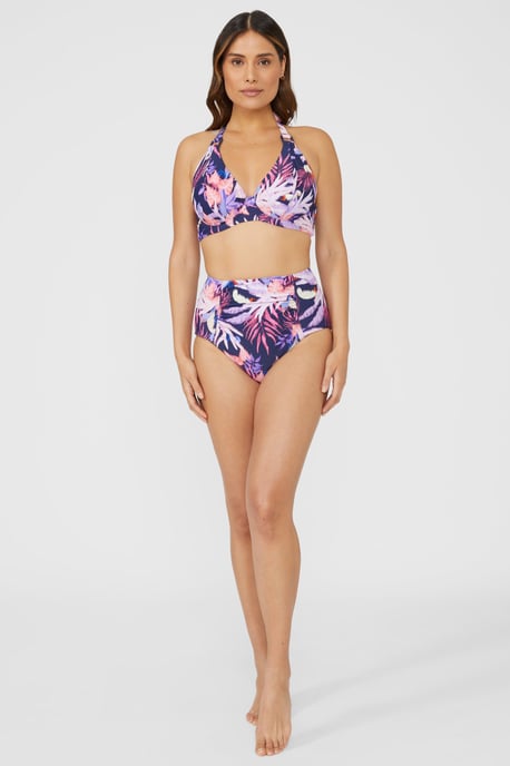 Gorgeous Arianna Palm Non Padded Plunge Underwire Bikini Top