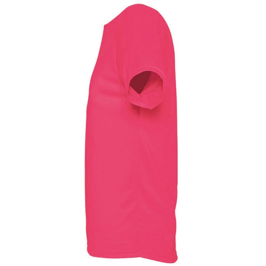 Sols Mens Sporty Short Sleeve Performance T-Shirt (Neon Pink) - Image 3