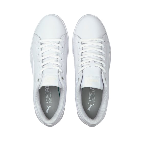 PUMA Womens Smash v2 Leather Trainers Sports Shoes - Image 6