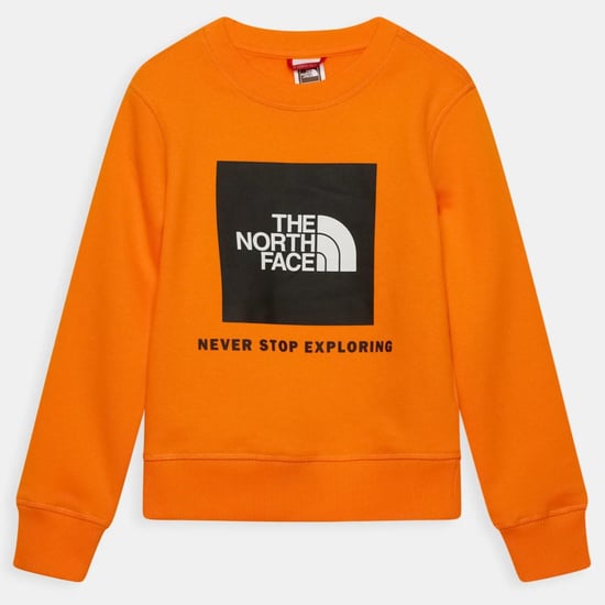 The North Face jeugdbox sweatshirt met ronde hals in geel - Image 1