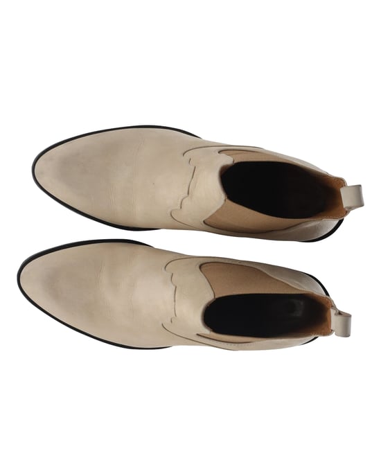 Chloé Ankelstövlar i beige mocka - Image 2