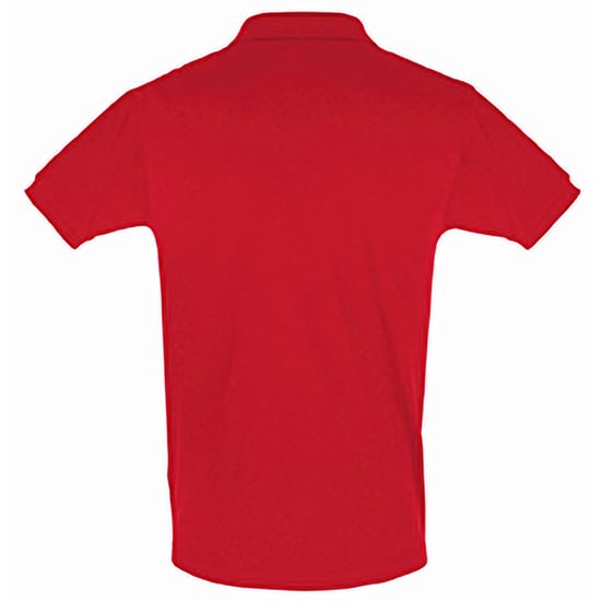 SOLS Heren Perfect Pique Korte Mouw Poloshirt (Rood) - Image 2